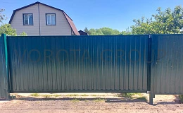 Ворота ручные зелёные
