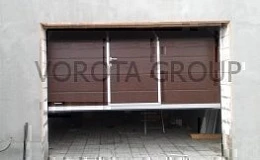 Гаражные ворота с калиткой Алютех